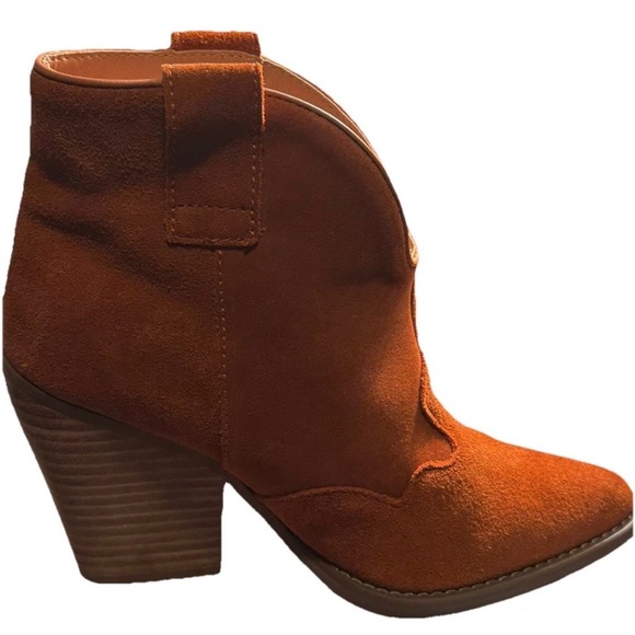 Dingo Women's Suede Heeled Boots - Brown - Picture 5 of 11